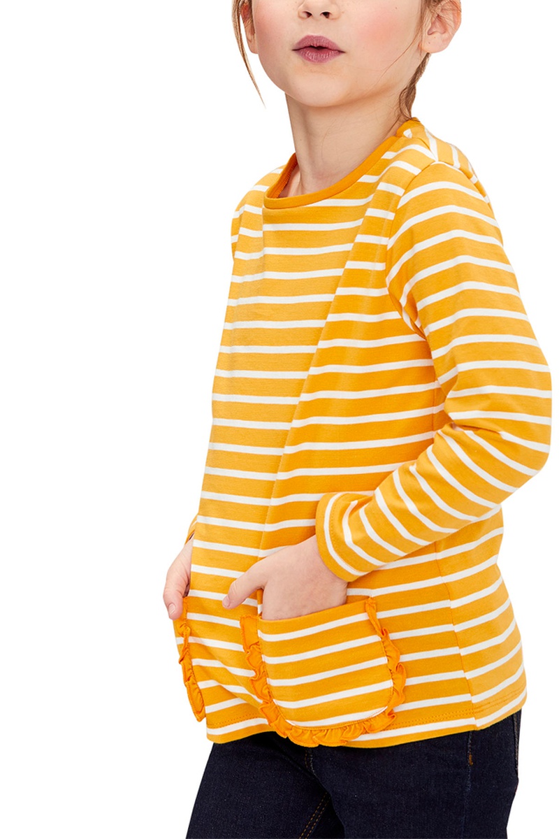 T-shirt Moutarde et blanc