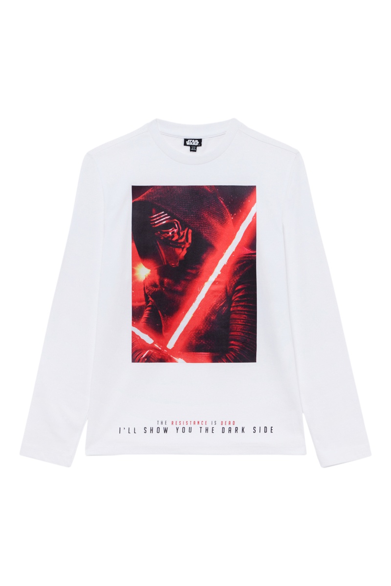 T-shirt Kylo Ren Star Wars Blanc