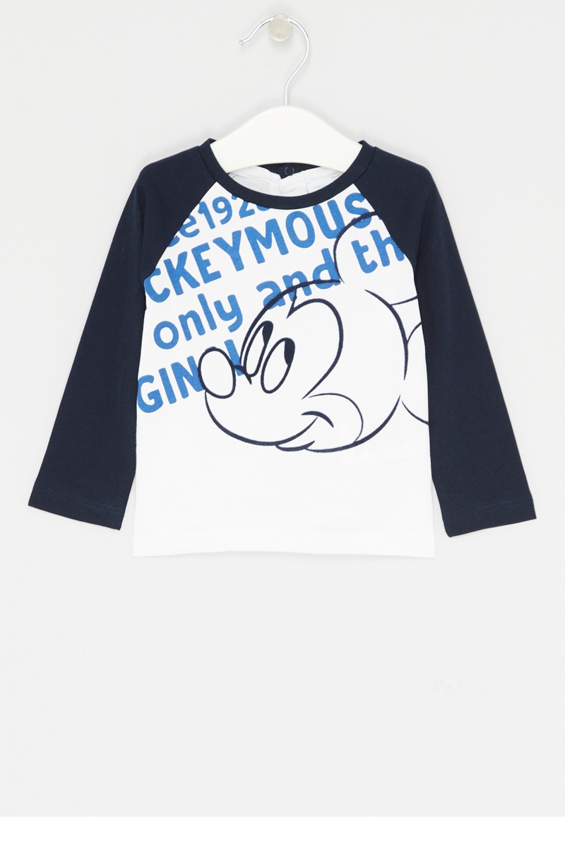 Sweat et gilet sans manches Mickey Disney - Blanc et bleu