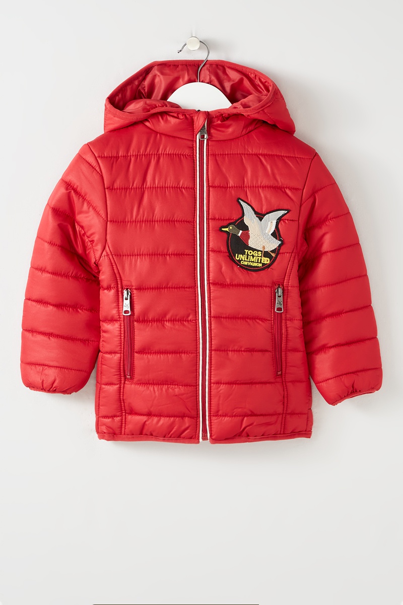 Doudoune à capuche Rouge