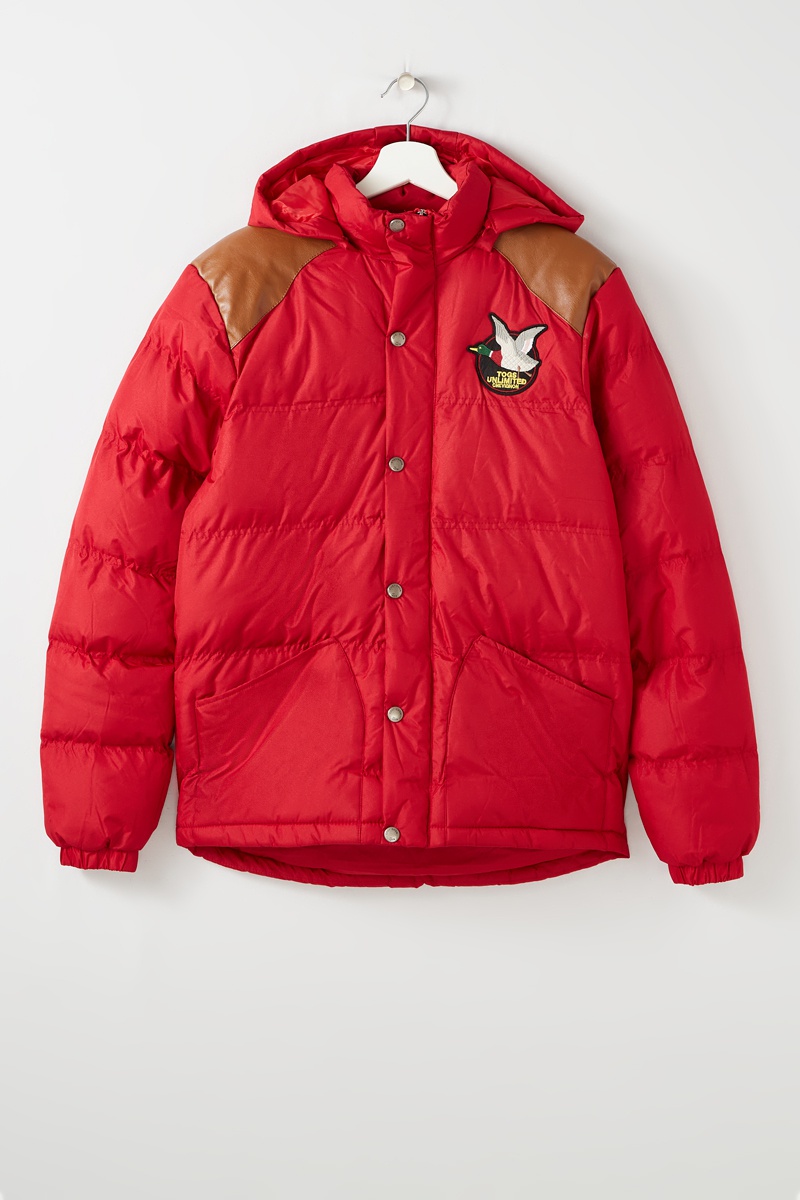 Doudoune à capuche Rouge