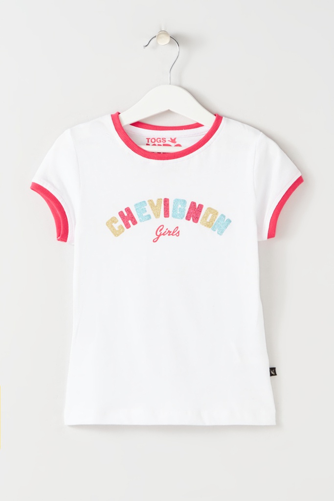 T-shirt Blanc et rose