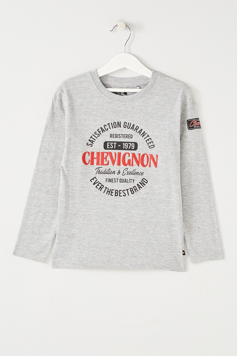 T-shirt Gris chiné