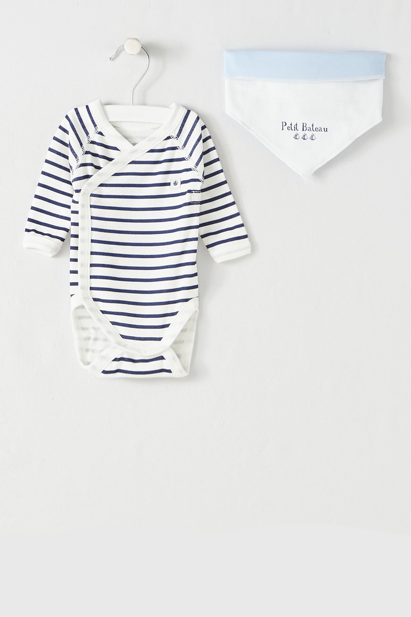 Body et bandana Blanc et bleu