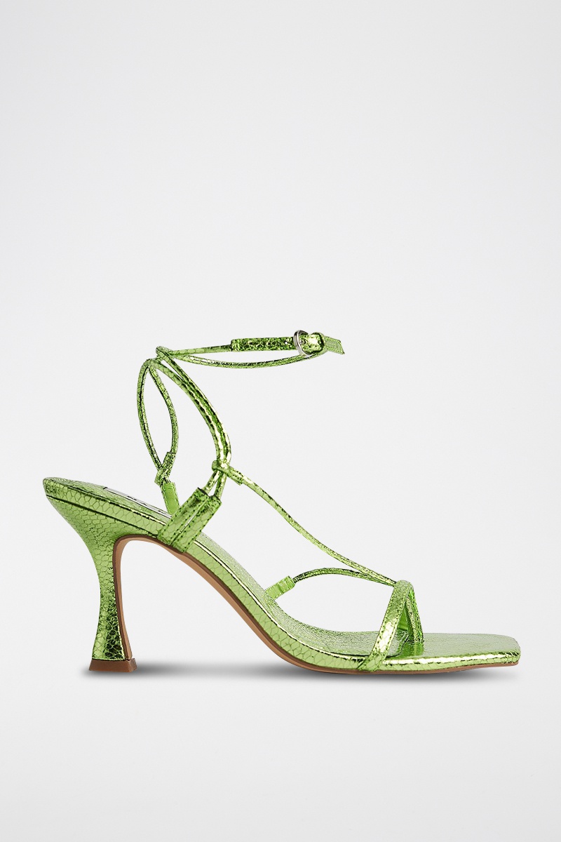 Sandales à talons Vert
