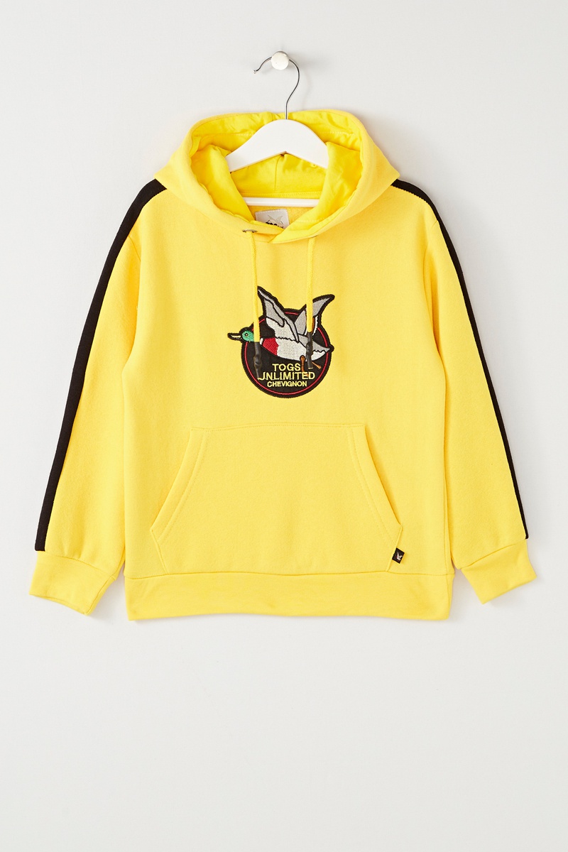 Sweat à capuche Jaune