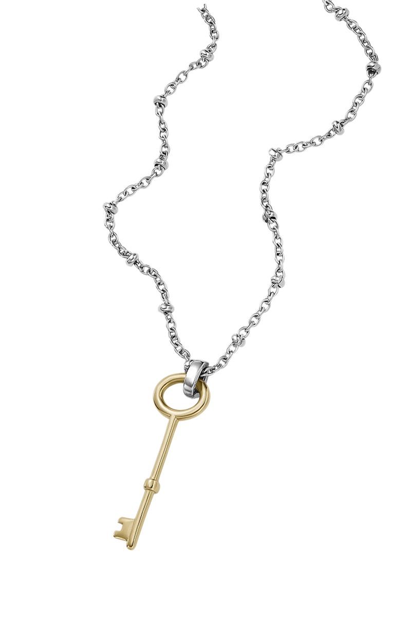 Sautoir Archival - Doré et argenté