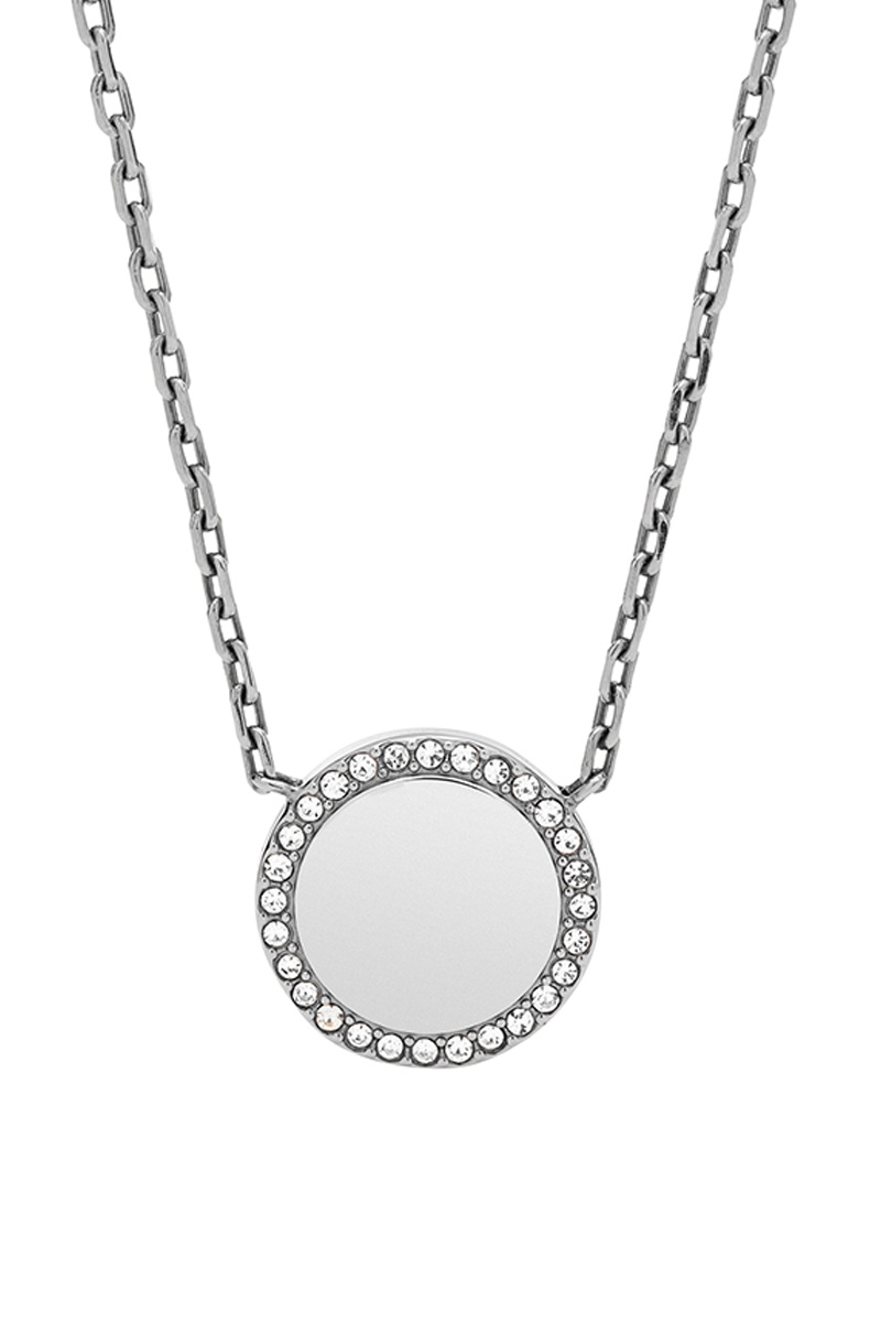 Collier - Argenté et blanc