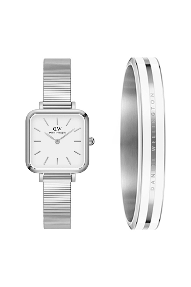 Montre à quartz en acier Studio et jonc