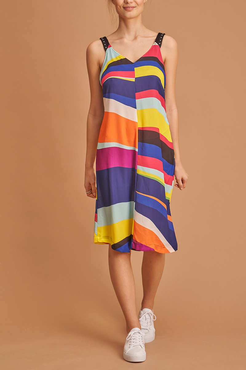 Robe midi Multicolore