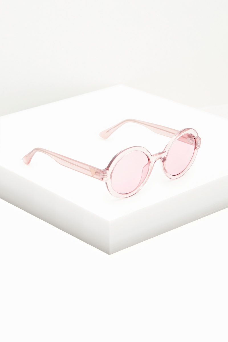 Lunettes de soleil femme Catégorie 3 - Rose transparent