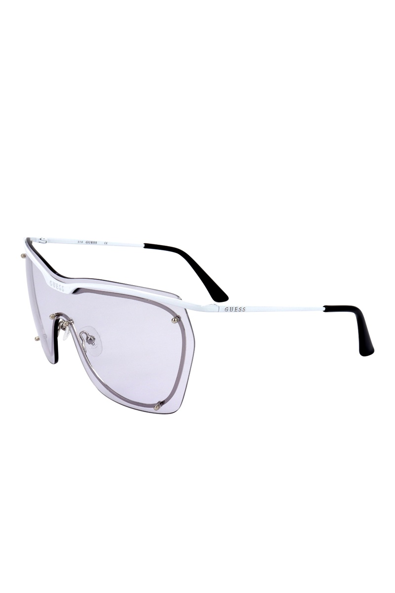 Lunettes de soleil femme Catégorie 1 - Blanc et noir