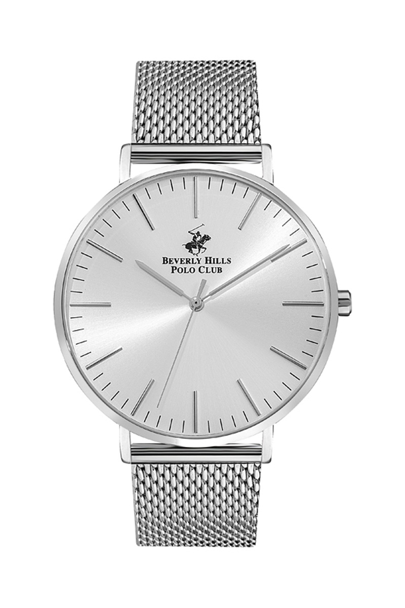 Montre à quartz en acier Argenté