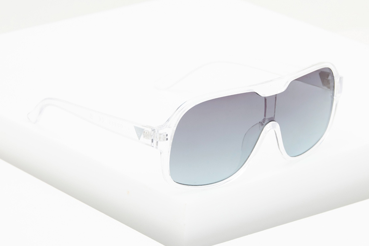 Lunettes de soleil femme Catégorie 2 - Transparent - Guess