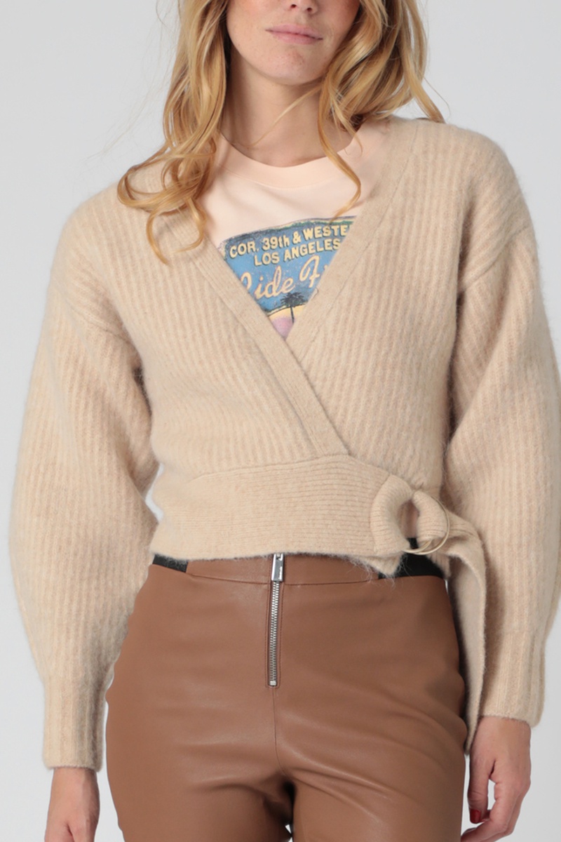 Gilet en laine et alpaga Beige