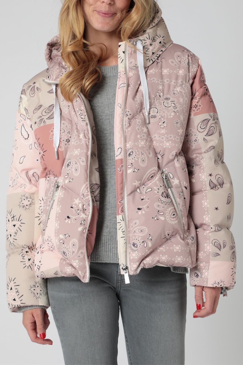 Doudoune à capuche Rose