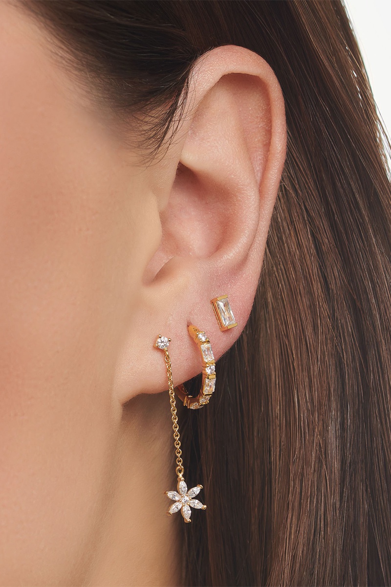 Earcuff - Argent plaqué or jaune