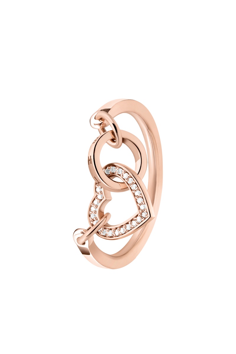 Bague - Argent plaqué or rose