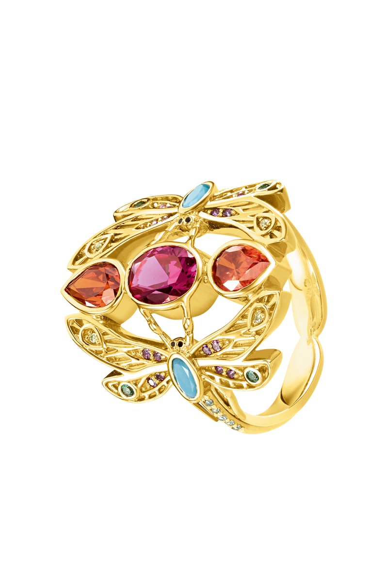 Bague - Argent plaqué or jaune