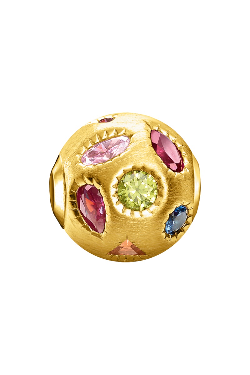 Bead - Argent plaqué or jaune 