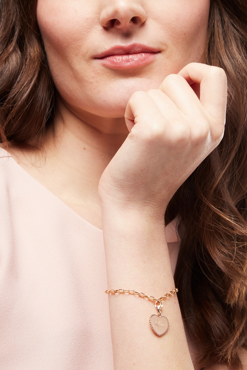 Charm Preuve d'amour - Argent plaqué or rose