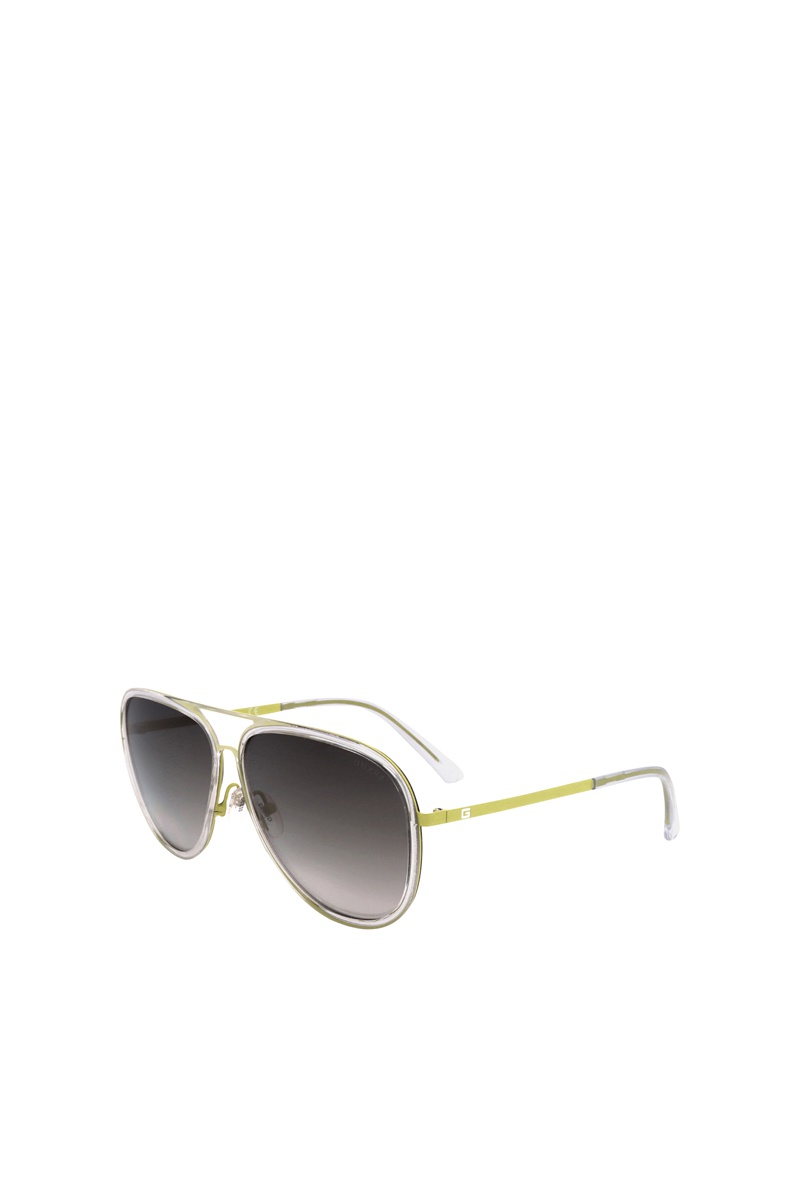 Lunettes de soleil homme Catégorie 2 - Blanc et vert citron