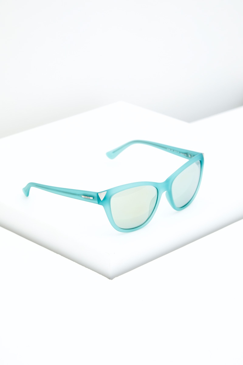 Lunettes de soleil femme - Verres effet miroir - Catégorie 3 - Bleu