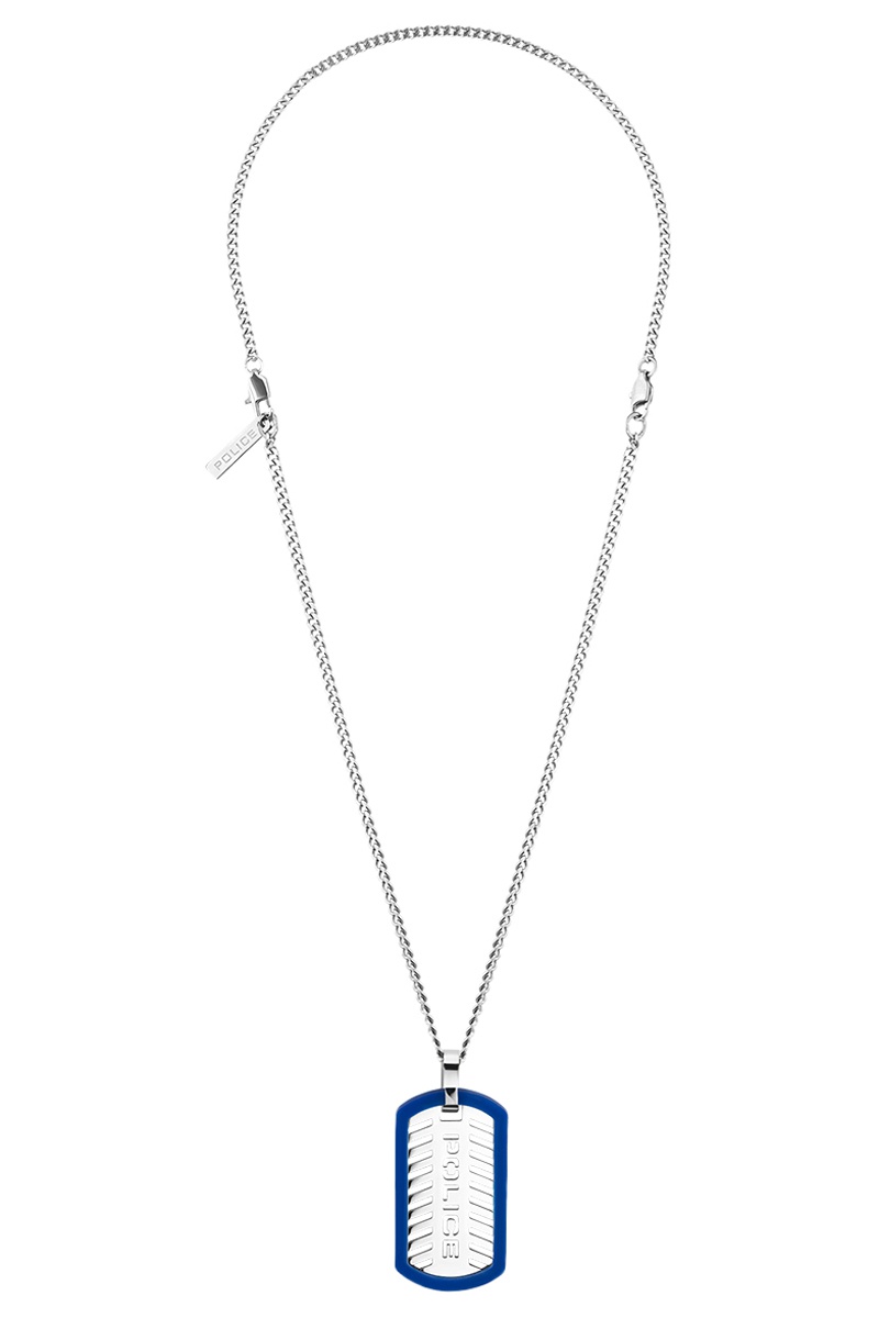 Collier Argenté et bleu