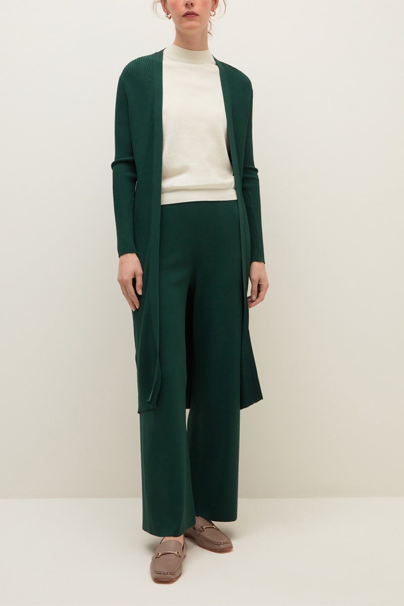 Gilet long Vert émeraude