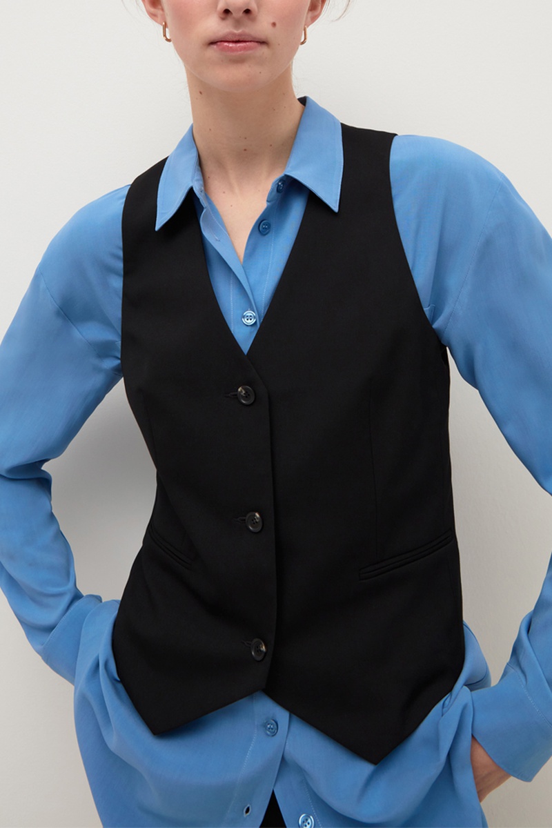 Gilet de costume Noir