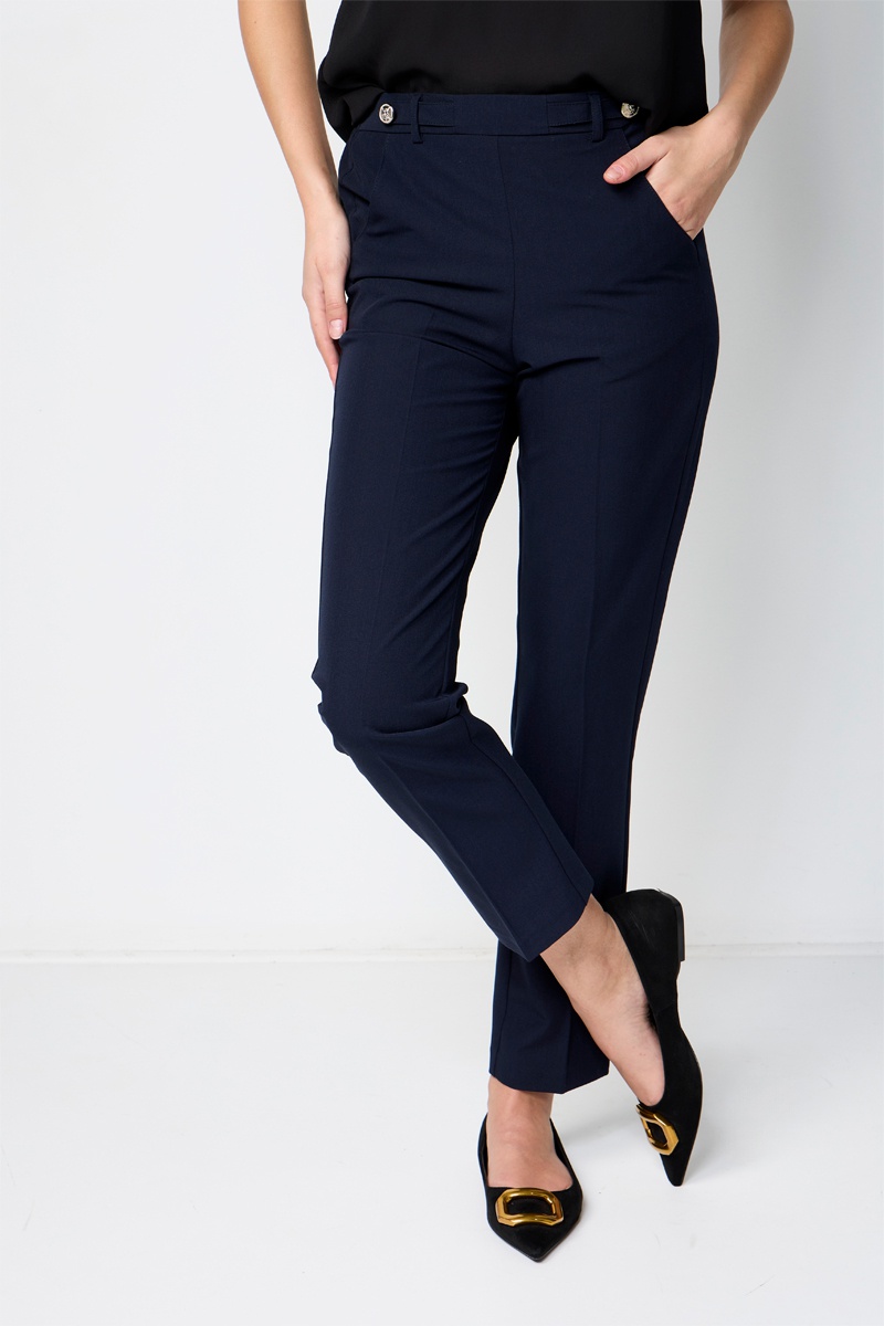 Pantalon droit Bleu marine