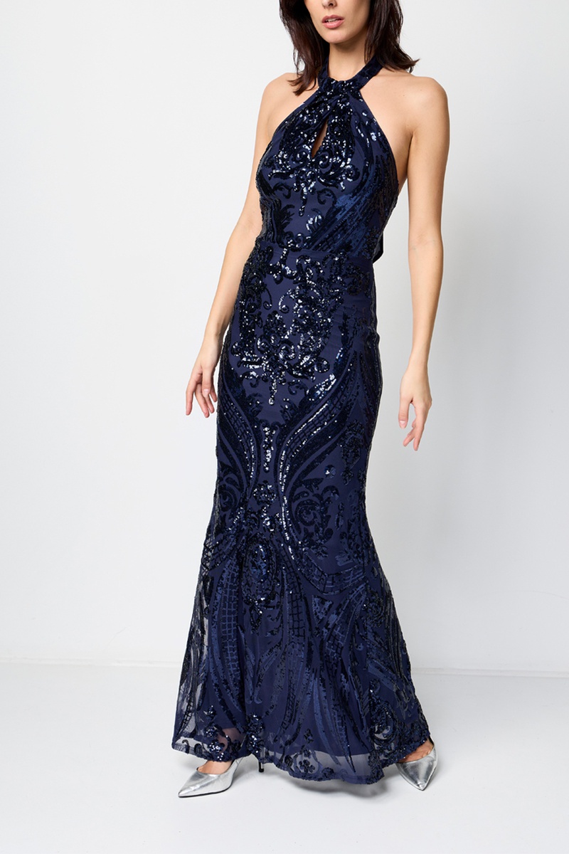 Robe sirène Bleu marine