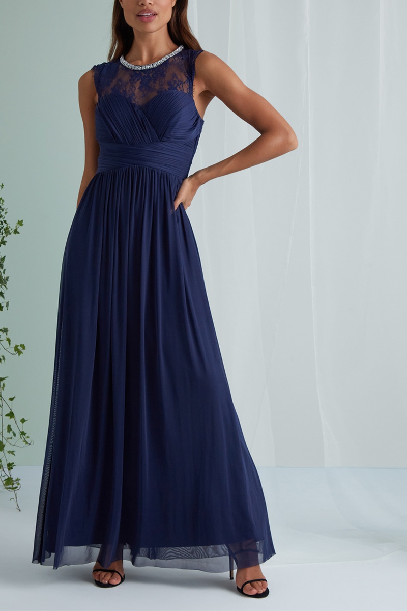 Robe longue Bleu marine