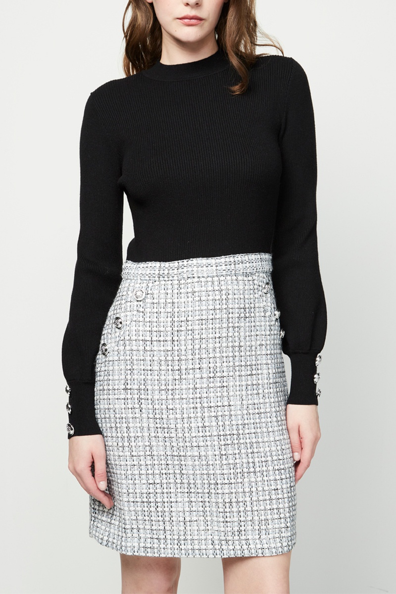 Robe trompe-l’œil Noir et blanc