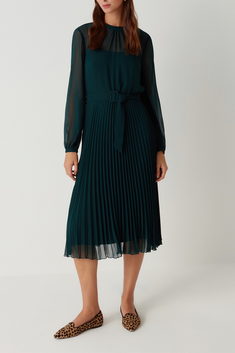 Robe midi Vert émeraude