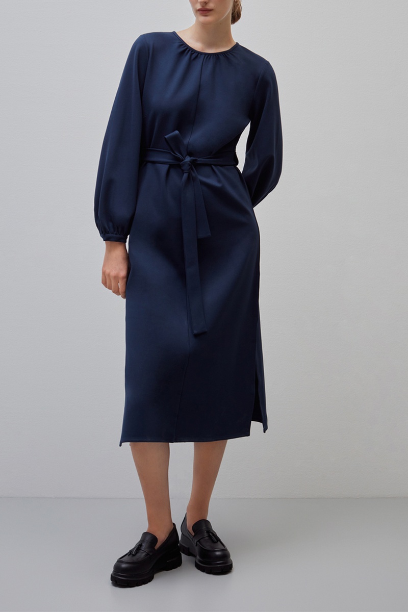 Robe midi Bleu marine