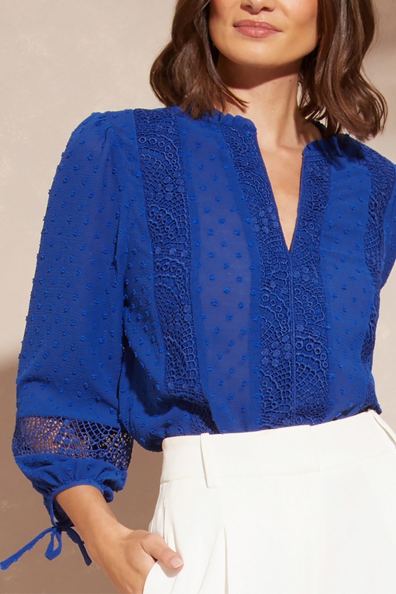 Blouse Bleu cobalt