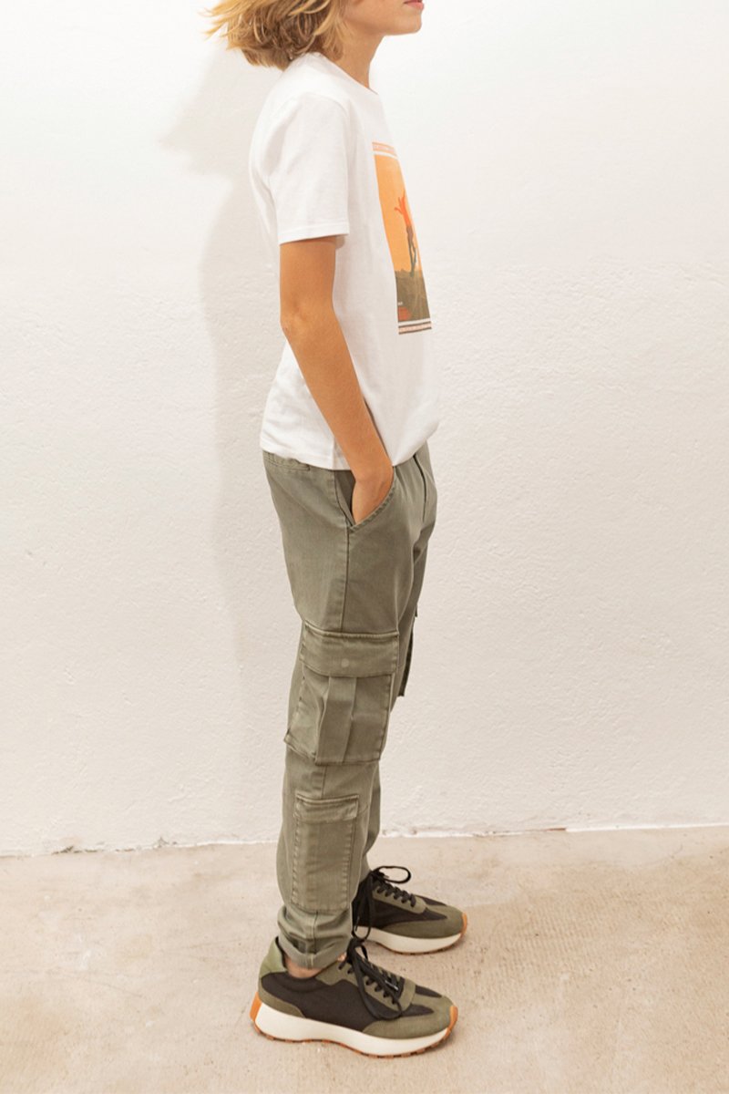 Pantalon cargo - Vert - IKKS Junior