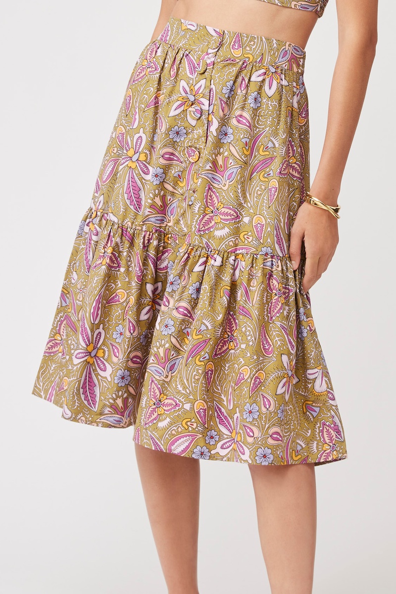 Jupe patineuse Fran Kaki