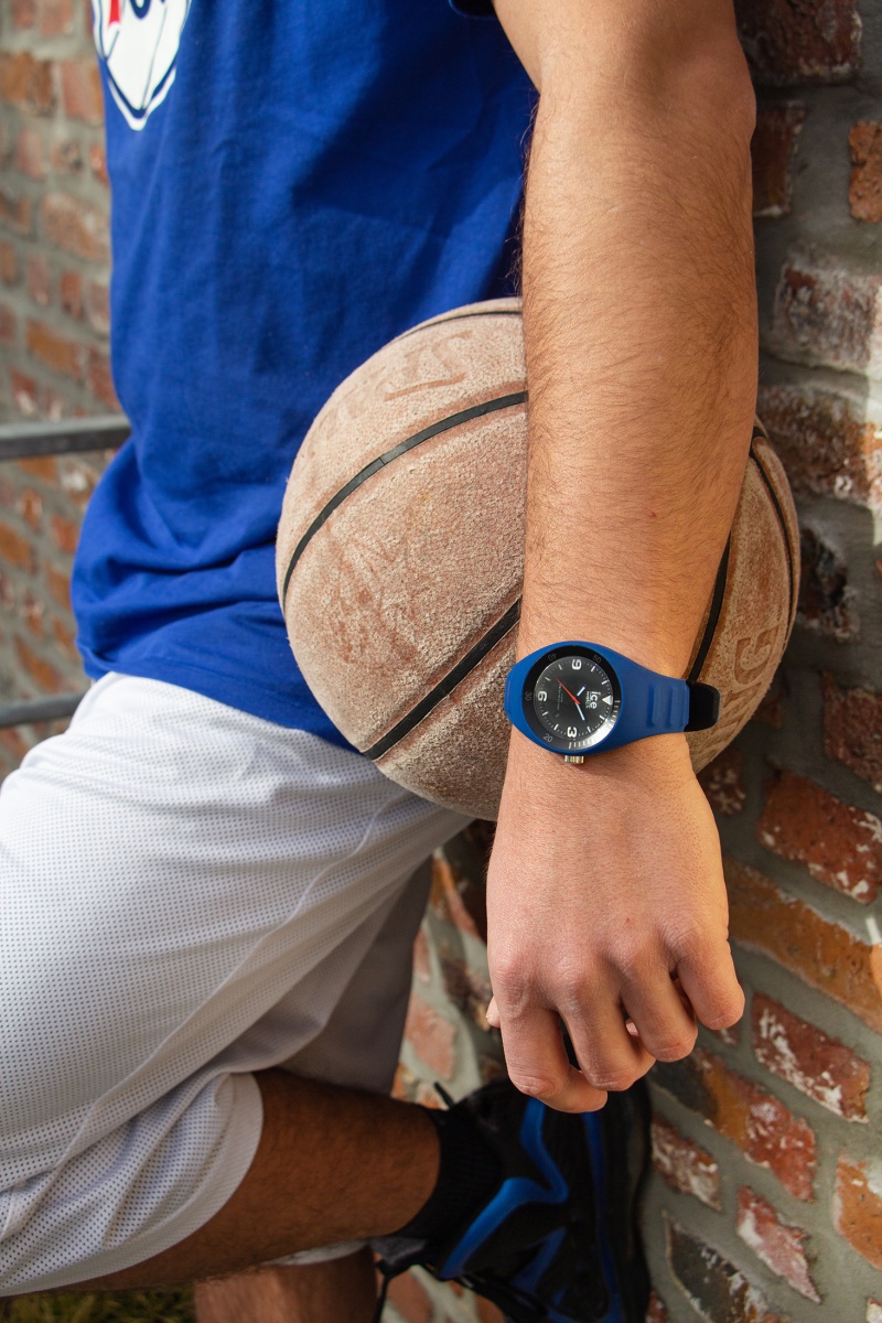 Montre à quartz en silicone P.Leclerc - Medium - Bleu