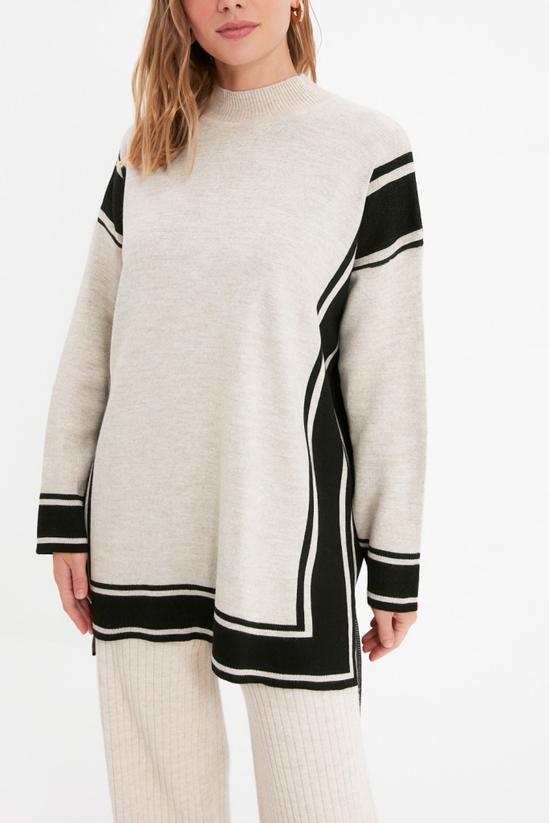 Trendyol Mujer Beige Jersey