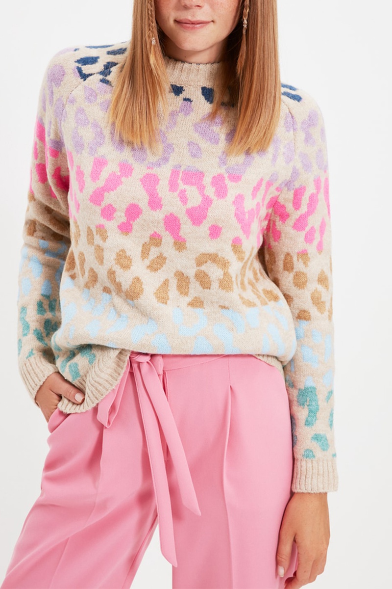 Trendyol Mujer Blanco Jersey - Crudo