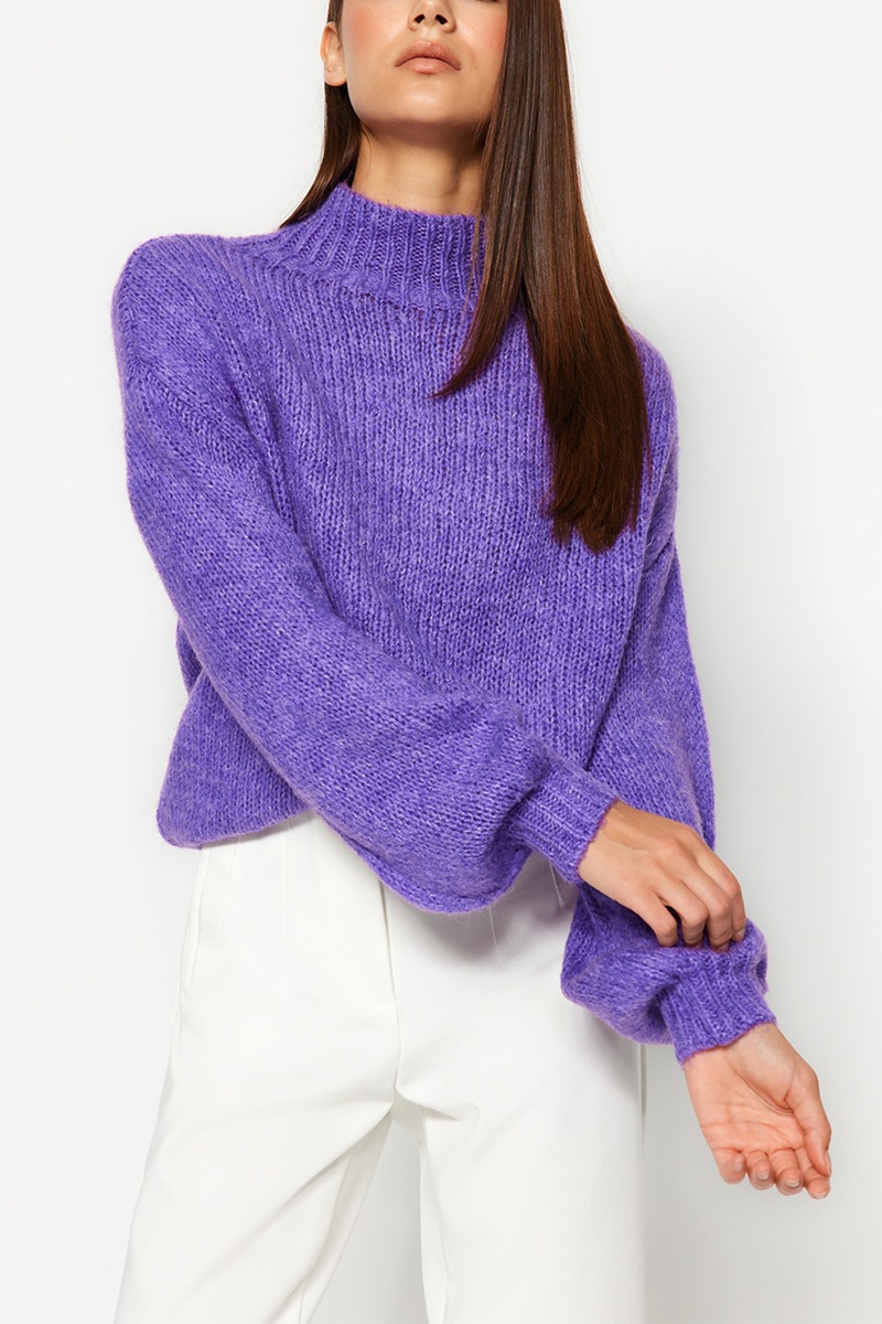 Trendyol Mujer Violeta Jersey