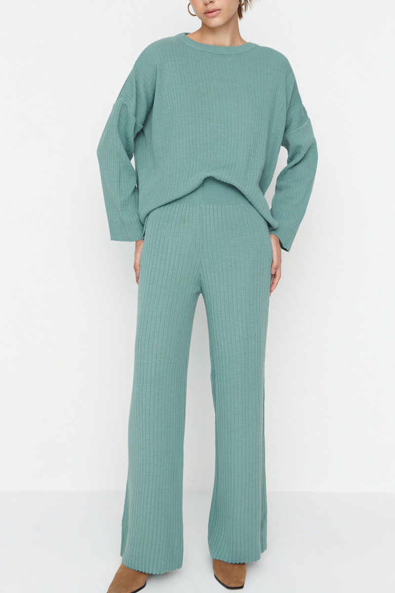 Trendyol Mujer Verde Jersey Y Pantalón - Menta