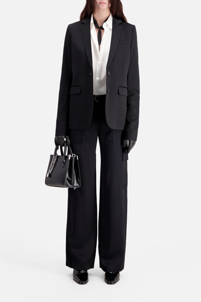 The Kooples Mujer Negro Chaqueta De Traje