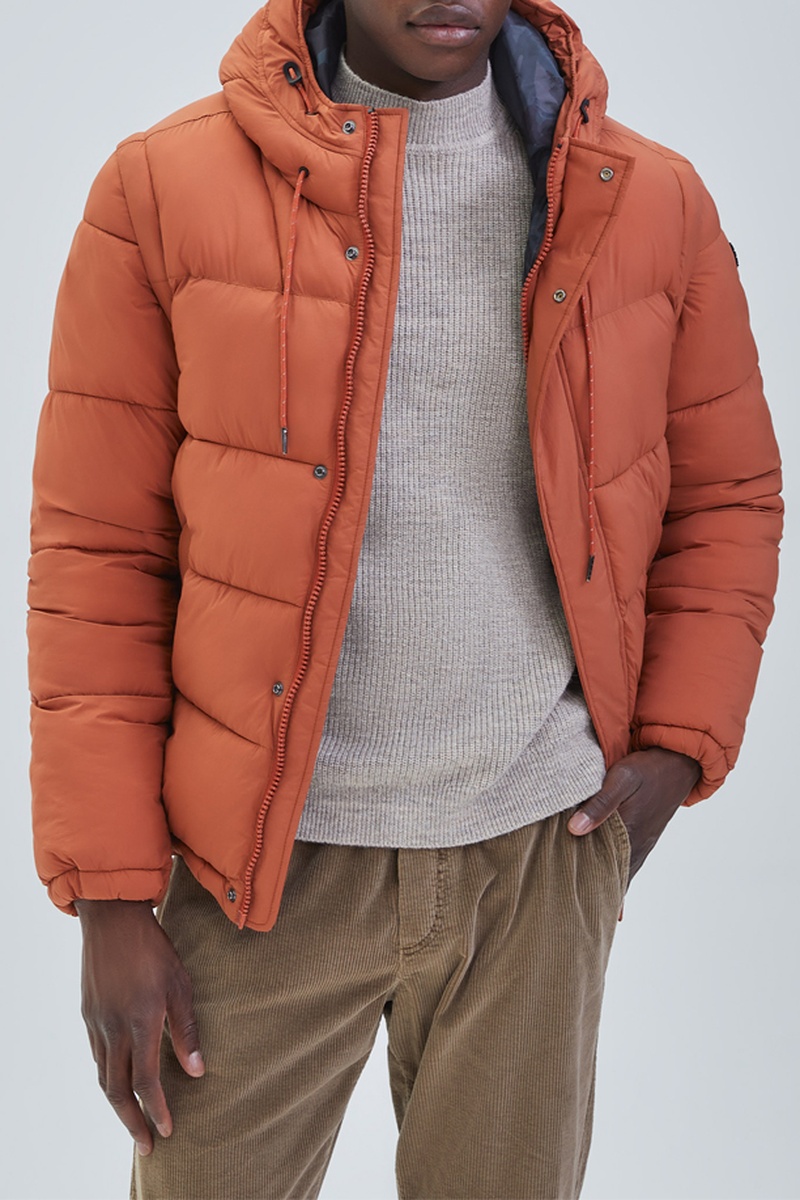 Doudoune à capuche - Rouge brique - IKKS