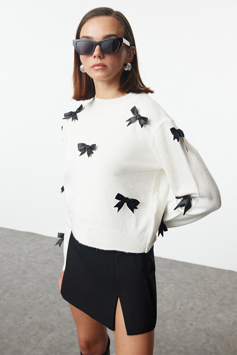 Trendyol Mujer Blanco Jersey