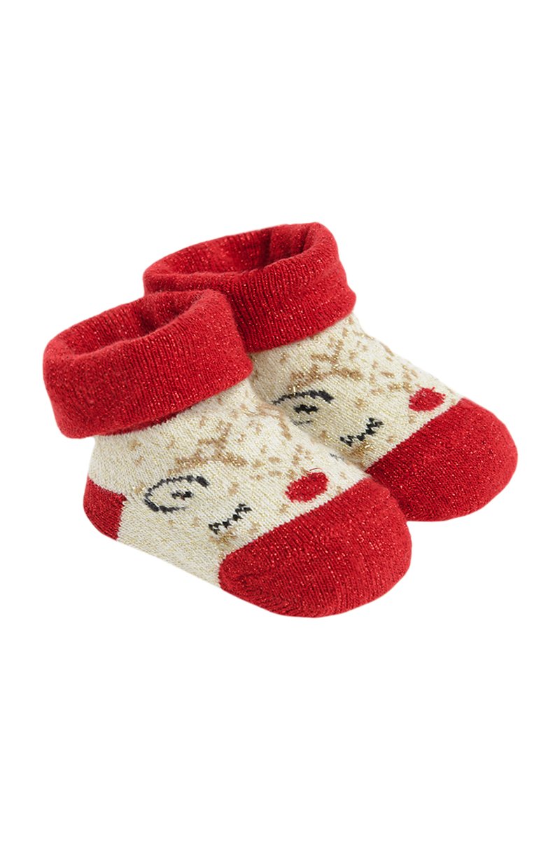 Chaussettes antidérapantes - Ecru