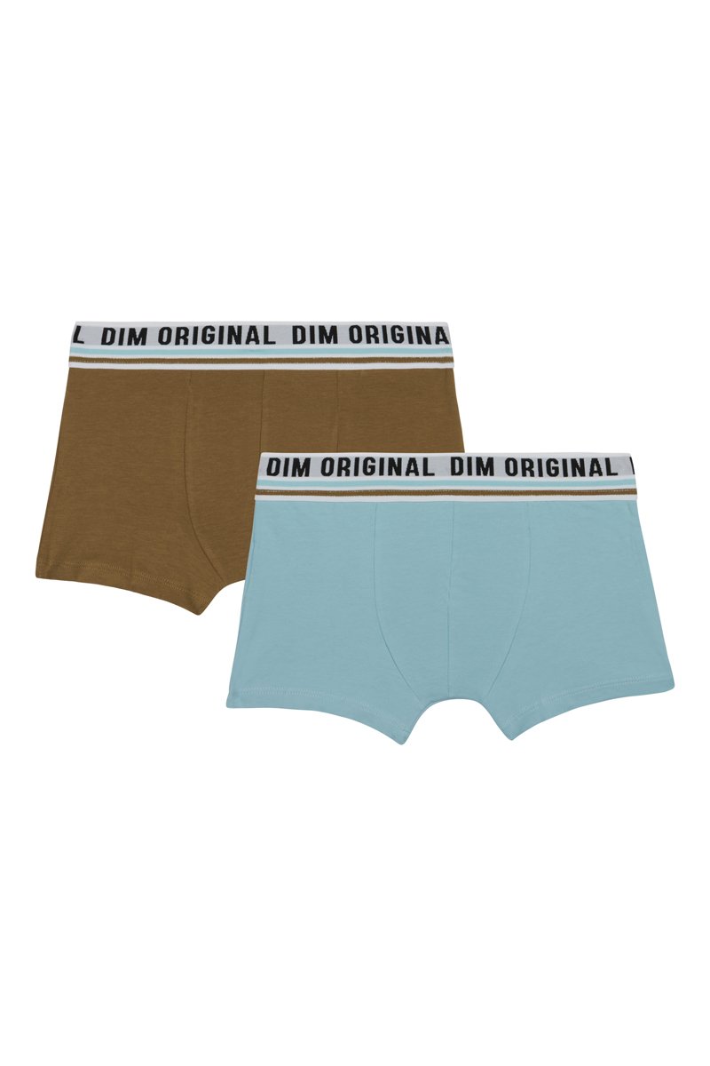 2 boxers Original - Marron et bleu