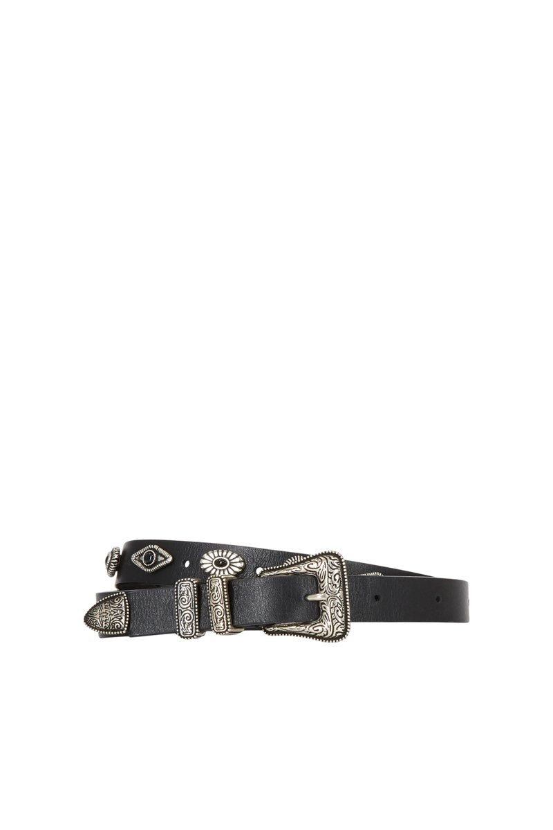 Ceinture en cuir - Noir
